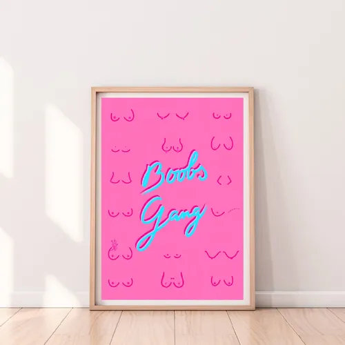 art-prints boobs gang